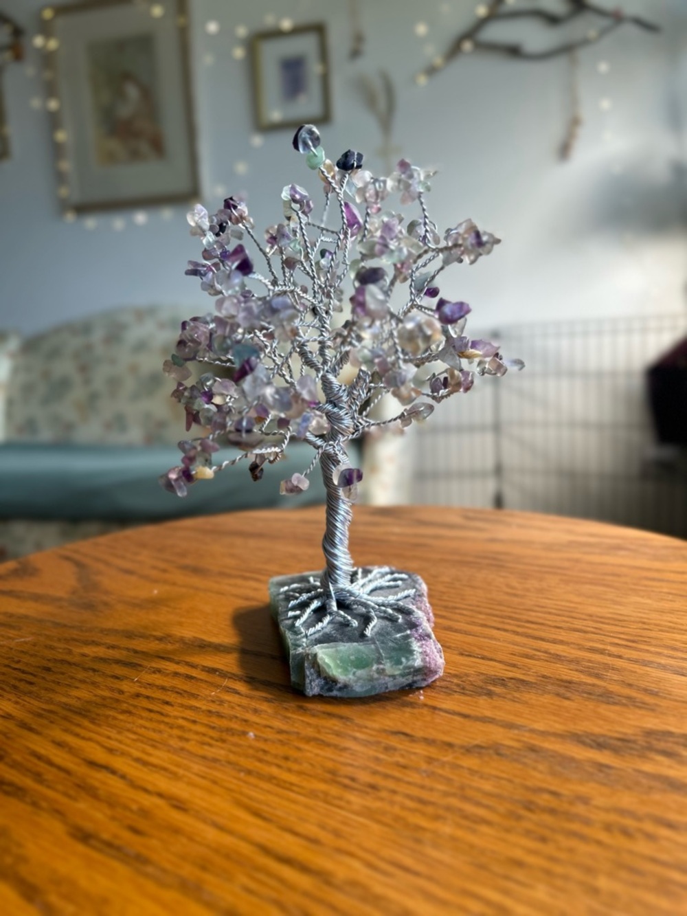 Fluorite Handmade Wire-wrapped Tree of Life (large)